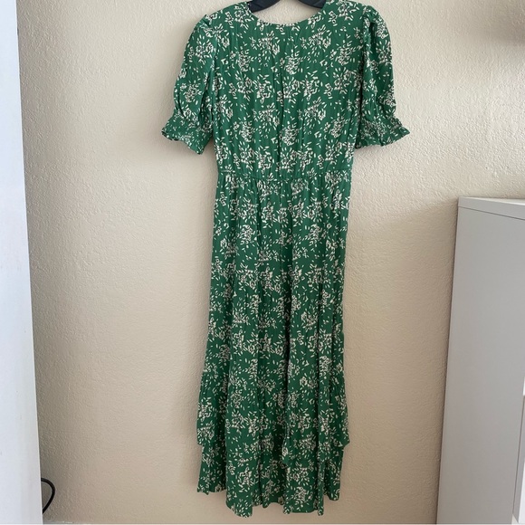 NWT Ba&sh Green Floral Print Vika Dress Size XS US2 - Picture 3 of 8